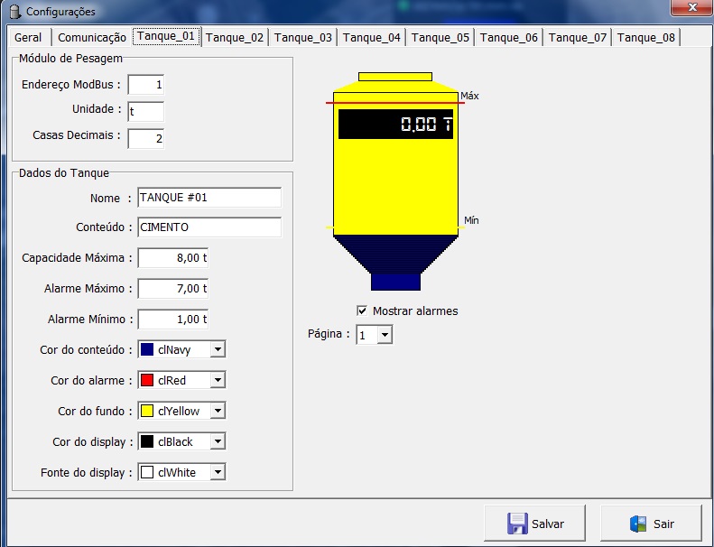 Sistema de Pesagem para tanques e silos